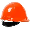 Pip Whistler Cap Style Hard Hat HDPE Shell, 4-Point Textile Suspension, Wheel Ratchet Adjustment, Orange 280-HP241R-03